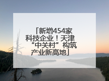 新增454家科技企业！天津“中关村”构筑产业新高地
